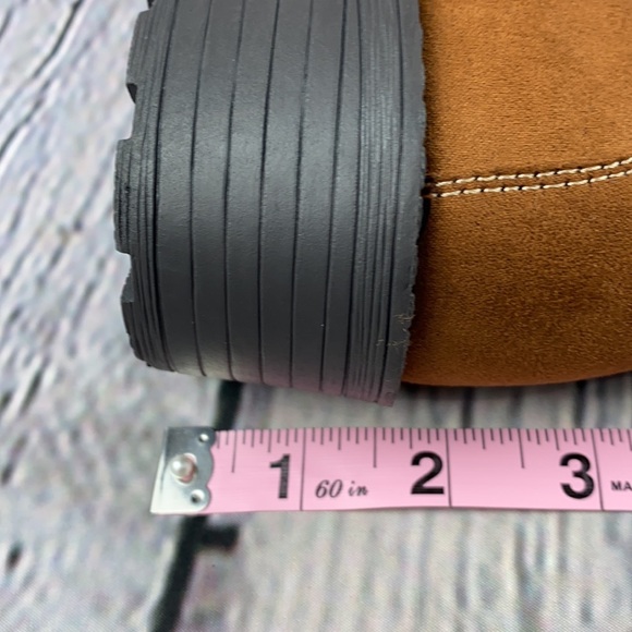 NWT: ST JOHN’S BAY (WIDE) Memory Foam Brown Faux Suede Block Heel Ankle Boots - Picture 9 of 17